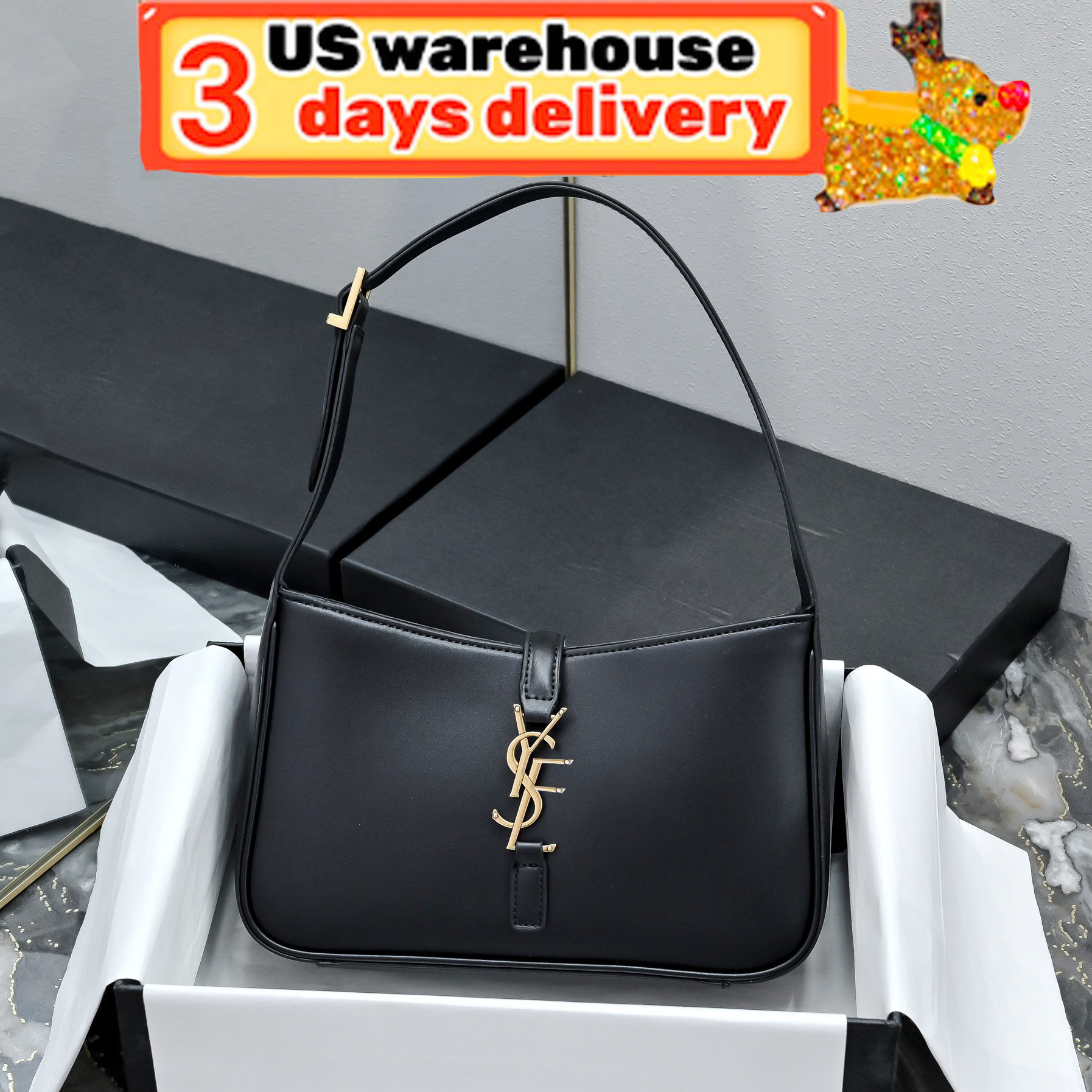 Uswarehouse Designer Bag Luxury Womens Shoulder Bags Multi-Color Leather Handbags Cross body Purses Classics Wallet Versatile Mini Import Underarm Bag tote bag 5A