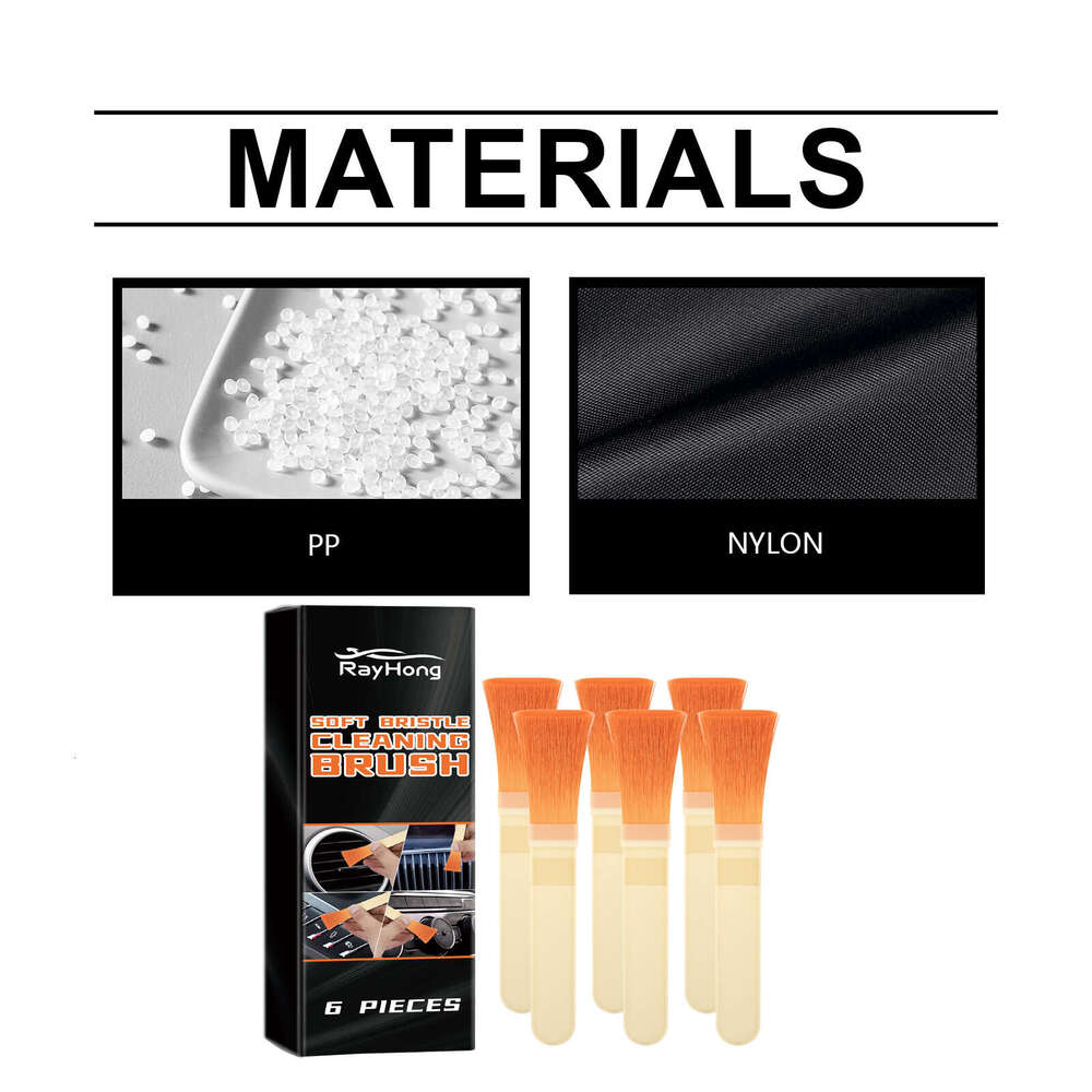 Rayhong Car Air Conditioning Vent Dashboard Seat Gap Soft Bristle Cleaning Brush S260202