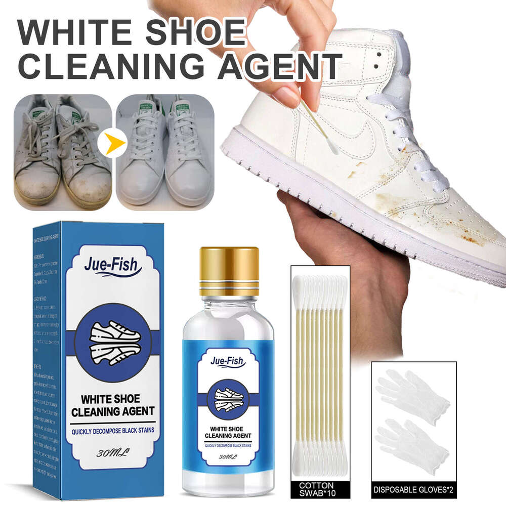 Jue-Fish Cleaner White Cleaning Whitening Stain Brightening Shoe Edge Yellowing Removal S260202