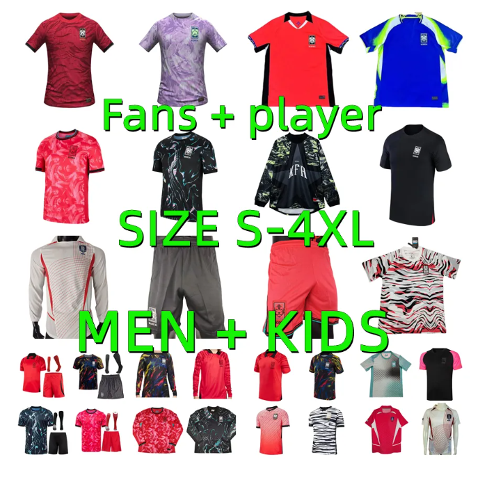 2025 2026 South Korea soccer jerseys home away HEUNGMIN KANGIN HEECHAN Korea SON HWANG KIM HWANG LEE JEONG SUNG KWON FOOTBALL SHIRTS kids 20 21 22 23 24 25 26 set fult kits