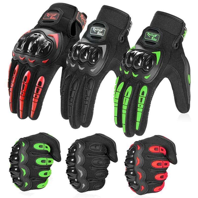 Motorcycle Guante Waterproof Touch Screen Full Finger Protective Anti-fall Guantes Moto Non-slip Riding Gloves XJ260202