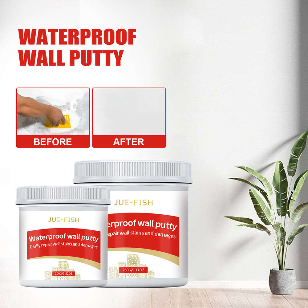 JUE-FISH 300g Home Wall Renovation Graffiti Cover Waterproof Mildew Crack Repair Paste S260202