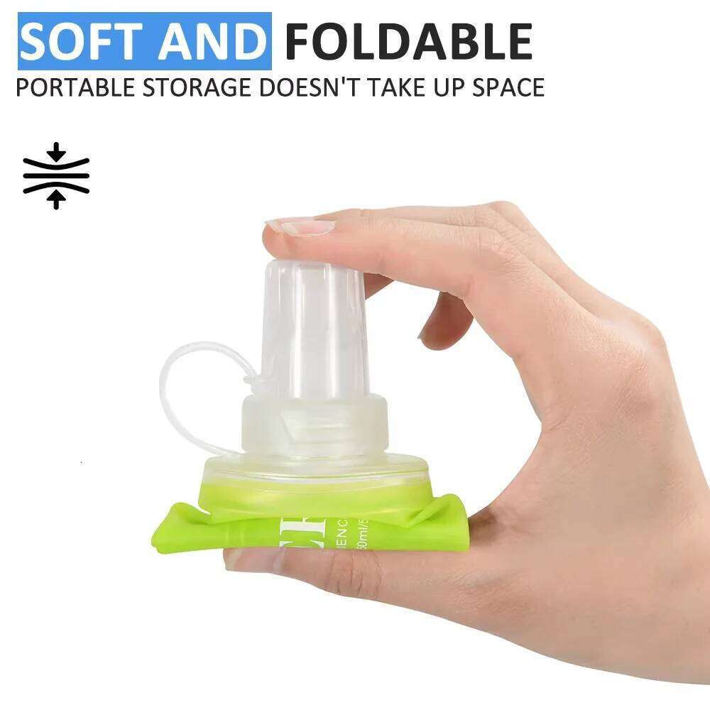 NEWBOLER TPU Silicone Bottle Outdoor Sport Running Bicycle Camping Climbing Soft Flask BPA Free Portable Water Bag Z260202