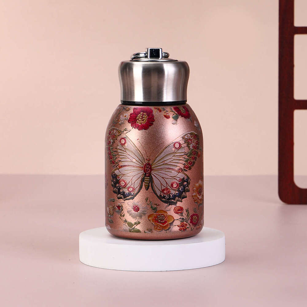 Mini 316 Stainless Steel Little Fat Ding Insulated with Pull Ring Convenient Pocket High-Value Gift Cup