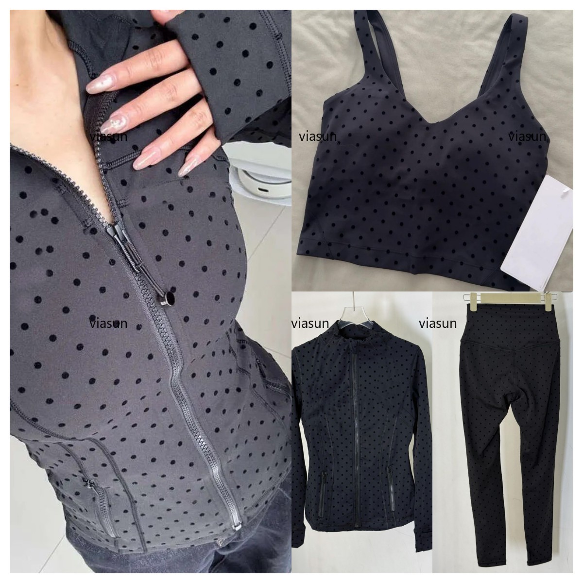 Yoga Jacket Set Cropped Jacket With Gold Zipper Women Long Sleeve Sport Coat Fitness Gym Set Breathable Sweat-wicking Sweatshirt Jogging SportwearJackets