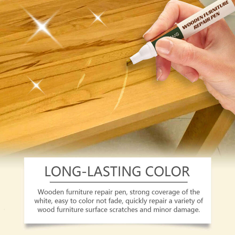 Wooden 3-Pack Wood Door Color Furniture Paint Floor Scratch Repair Pen S260202