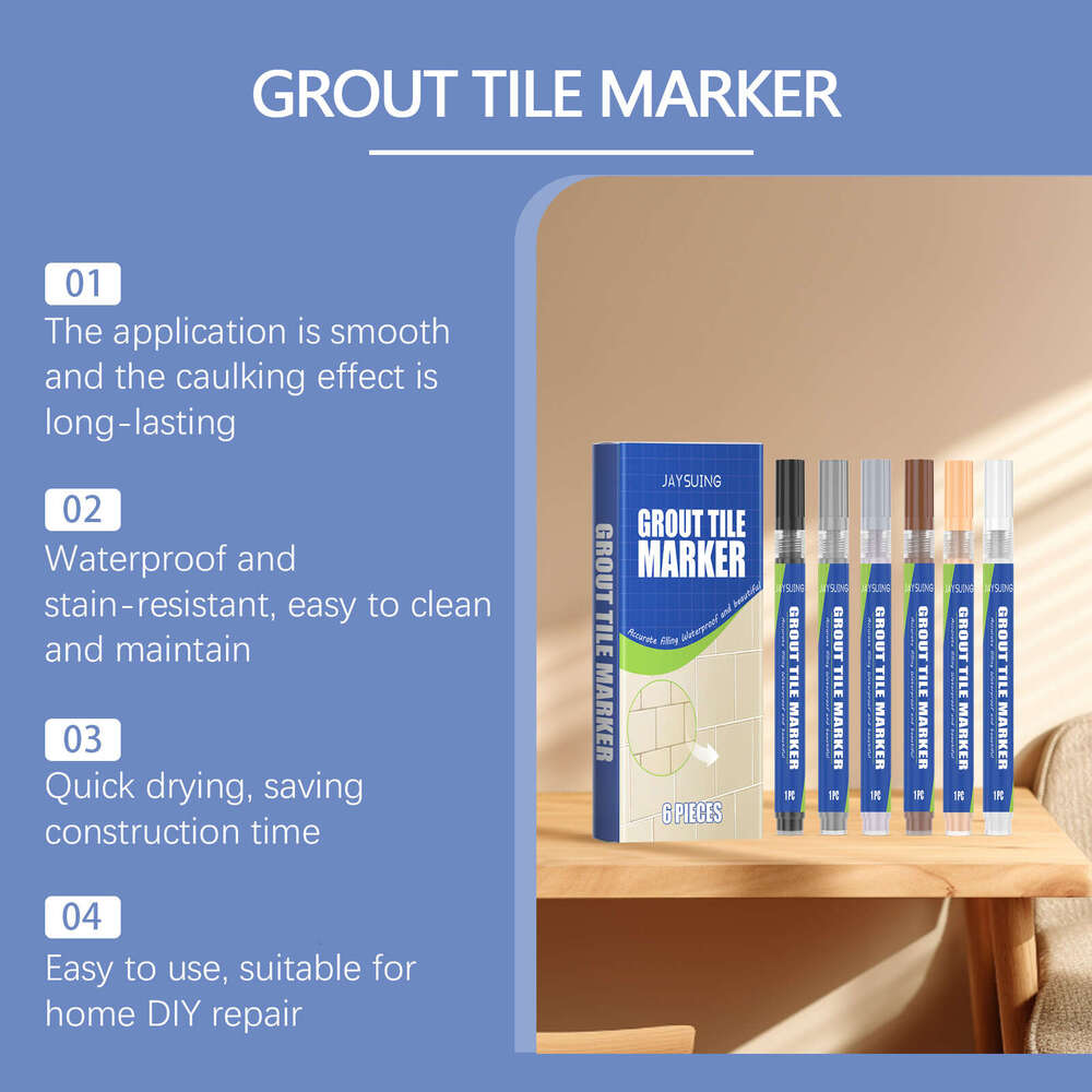 Pen Home Tile Grout Waterproof Anti-Mold Seam Aesthetic Filler S260202