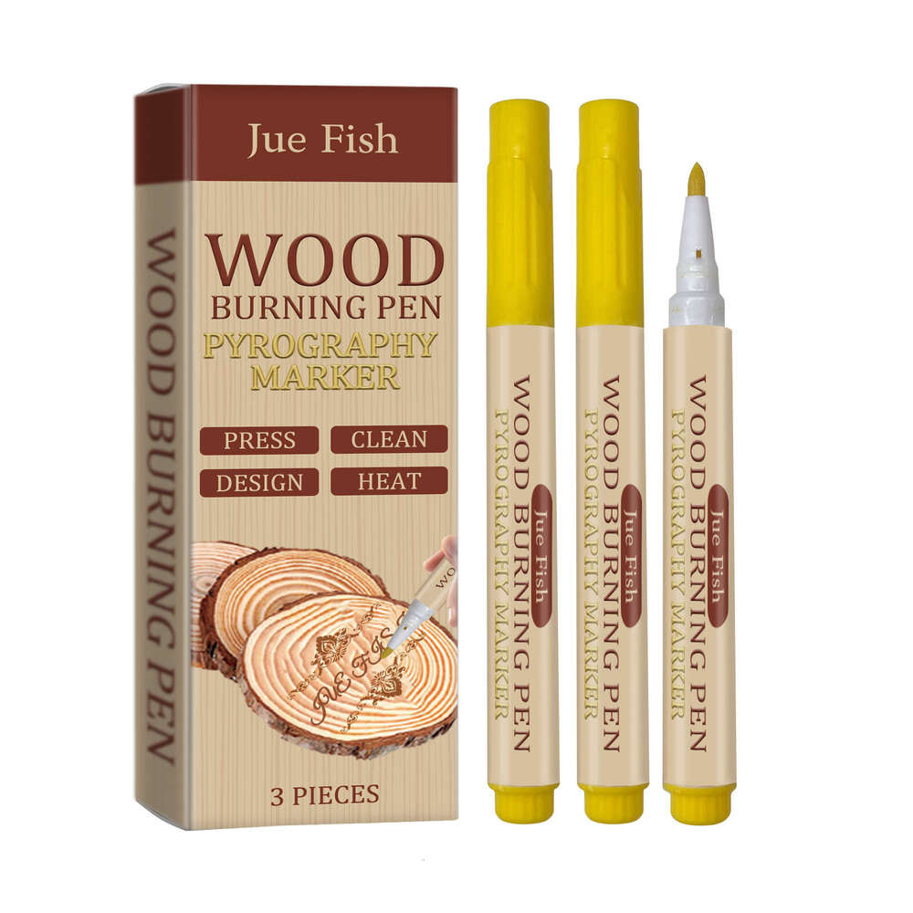 Woodworking Wood Branding Marker Children's Handicraft Design Burning Pyrography Pen S260202