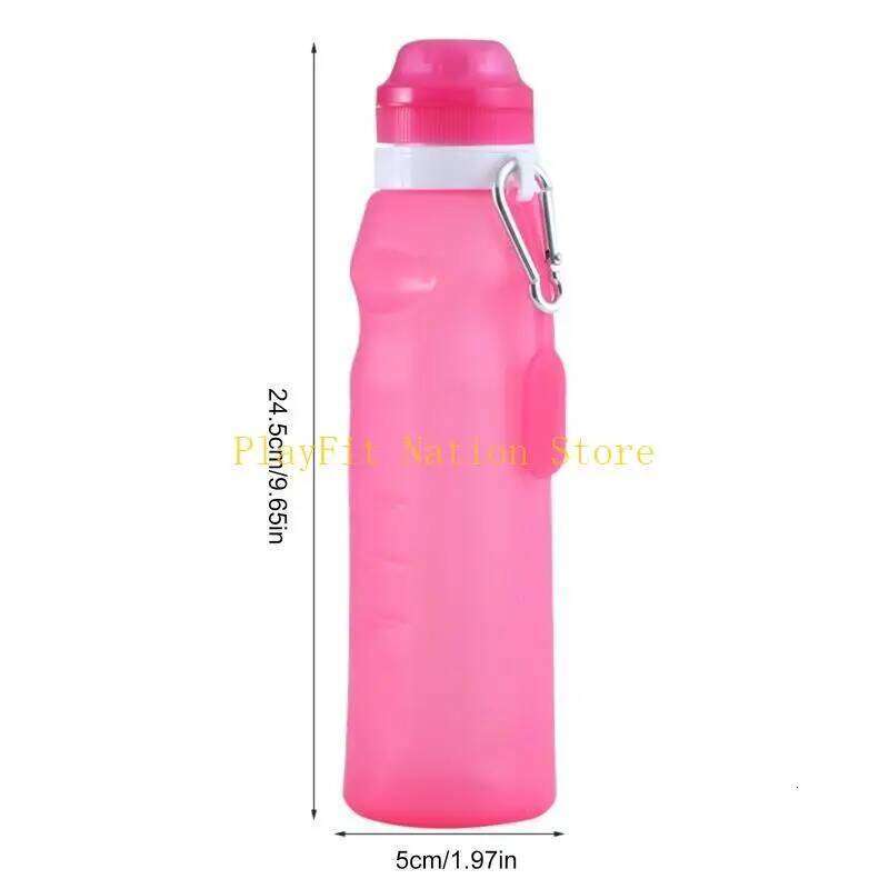 242F 600ml Bottle for w/ D Buckle Leakproof Reusable BPA Foldable Water Bo Z260202