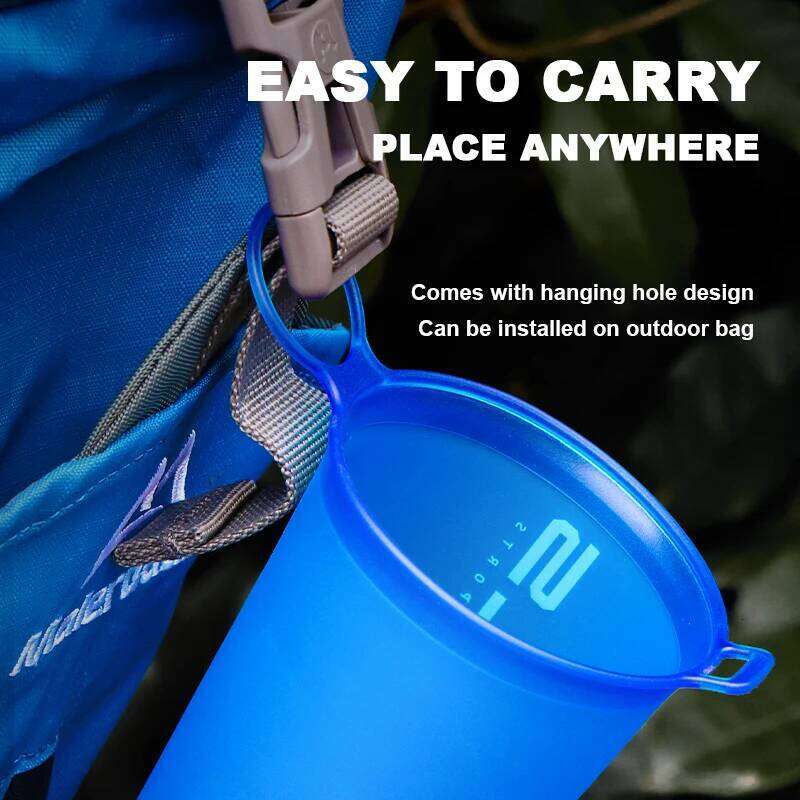 WRELS Folding TPU BPA-Free Collapsible Flask Outdoor Sport Hiking Camping Running Portable Soft Water Bottle Z260202