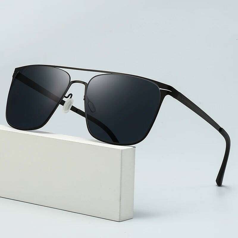 New Trendy Sunglasses Stylish Rectangular Frames And Metal Construction Suitable For Men With UV400 Lenses 5135 H260202