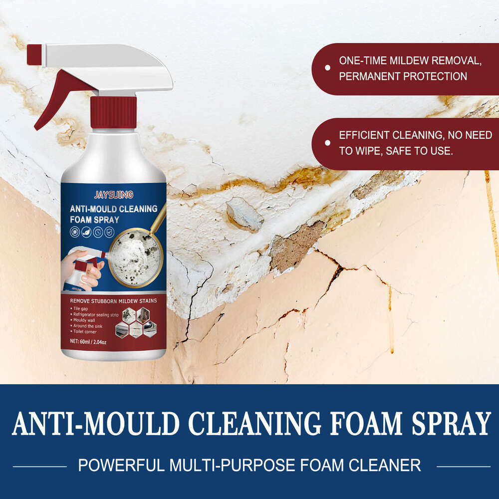 Foam Remover for Tiles, Walls, Bathroom Silicone Multi-Purpose Cleaning Mildew Spray S260202