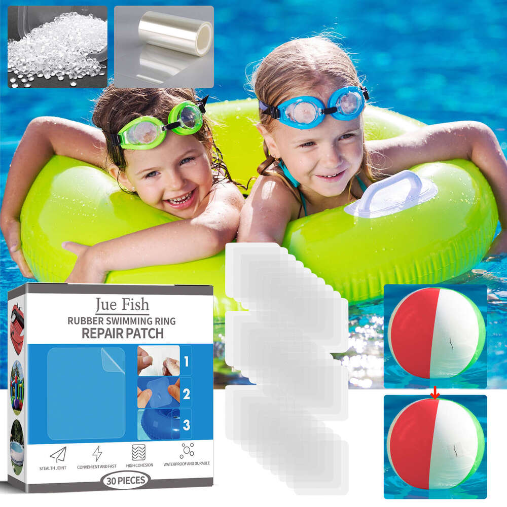 JUE FISH Inflatable Vinyl Swimming Ring Repair Self-adhesive Seal Sticker S260202
