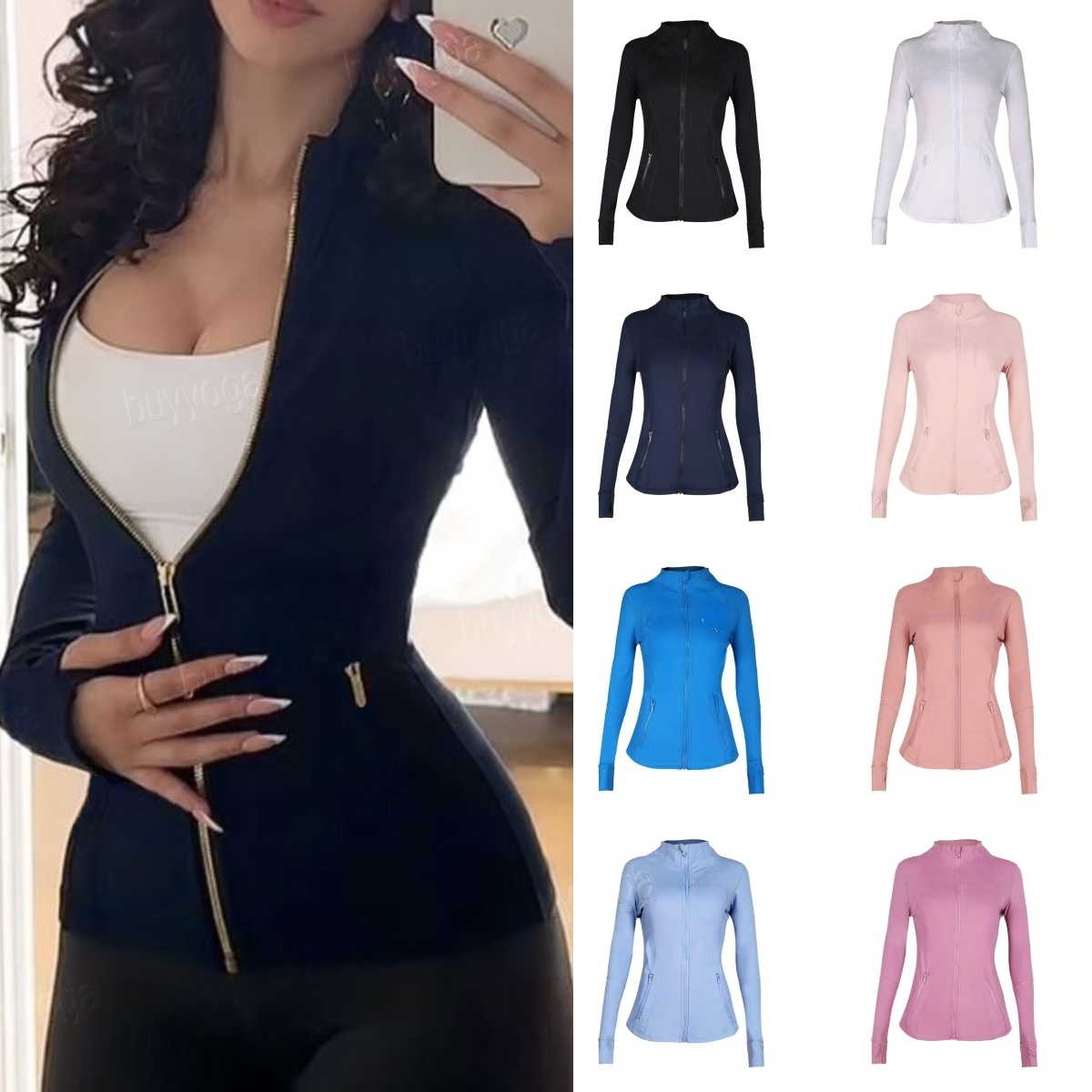 NEW Women's Yoga long clothes sleeves Jackets Women Yoga Jogging Fitness Elasticity Thick Pant Designer Sports luluity lemonal sets men