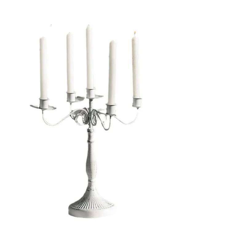 1/3/5 European Retro Candlestick Decoration Household Romantic Candlelight Dinner Wedding Shooting Props Y260131