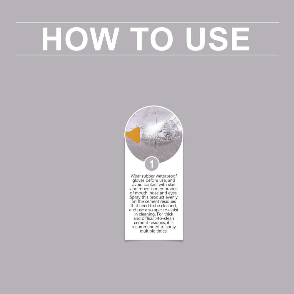 JAKEHOE Cleaner Tile Exterior Wall Surface Cement Cleaning Maintenance Polishing S260202