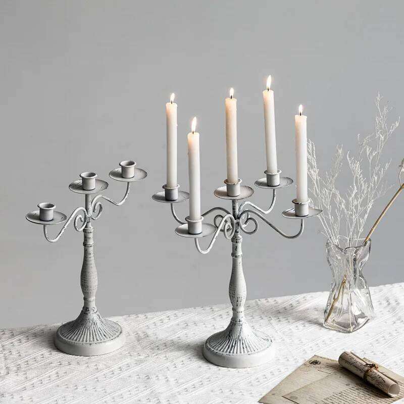 1/3/5 European Retro Candlestick Decoration Household Romantic Candlelight Dinner Wedding Shooting Props Y260131