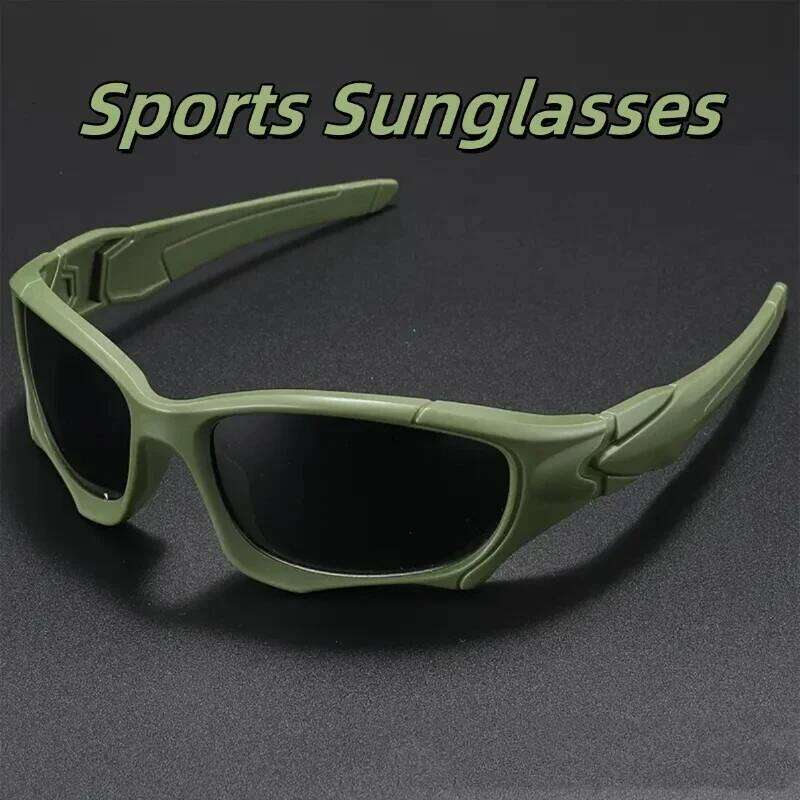 Men's Fashion New Trend Sports Neutral Outdoor Windproof Ultraviolet Glasses UV400 Driving Riding Sunglasses H260202