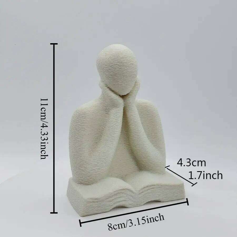 An Abstract Ornament, 3D-printed Thinking Figure Statue, Desktop Decoration for Readers, and A Graduation Season Gift Y260202