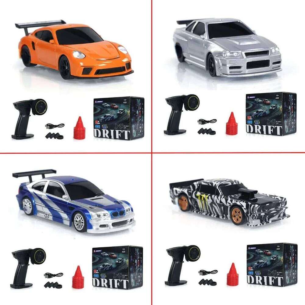 2.4G RC Drift 1/43 4WD Remote Control High Speed Four Wheel Drive Radio Controlled Mini Racing Car Model Boys Toys Gifts Y260131