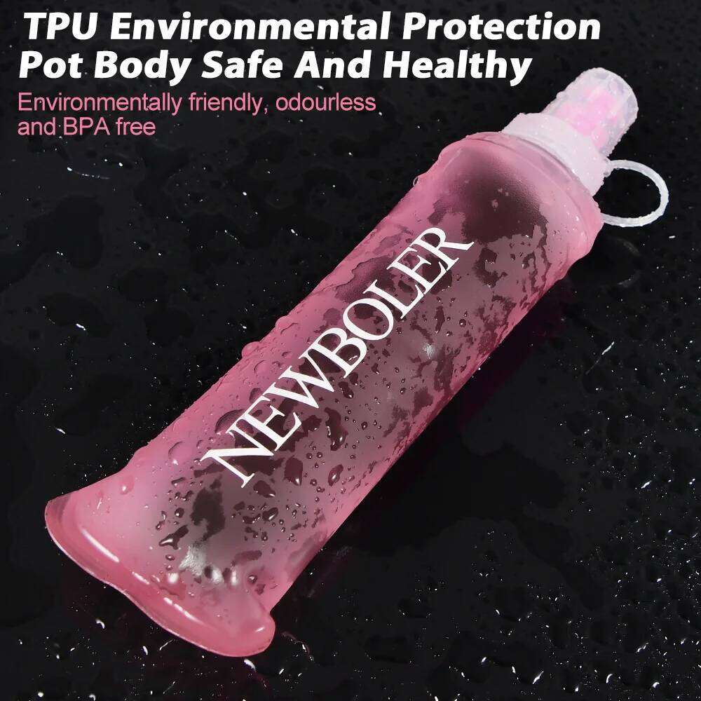 NEWBOLER 150/250/500ml TPU Collapsible Flask Outdoor Sport Hiking Camping Running Portable Soft Water Bottle Z260202