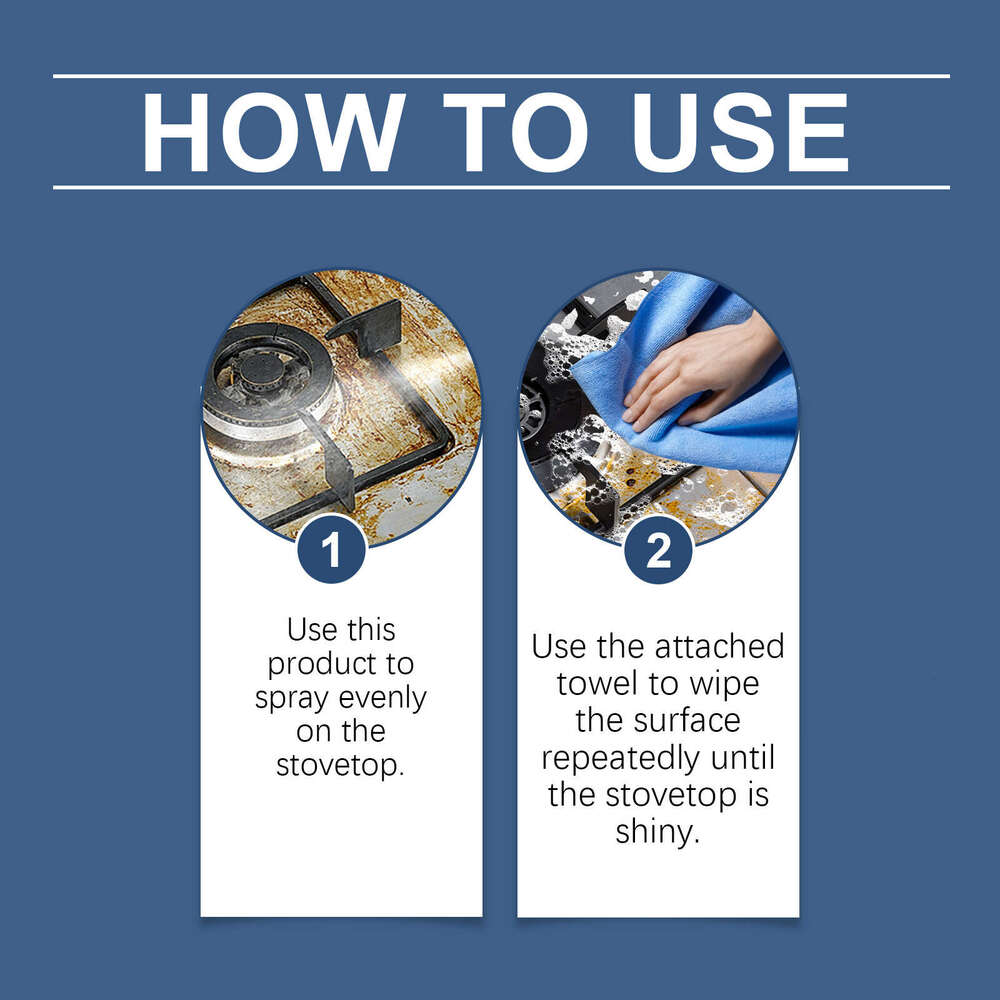 Jakehoe Household Kitchen Stove Cleaning Polishing Oil Stain Foam Cleaner S260202