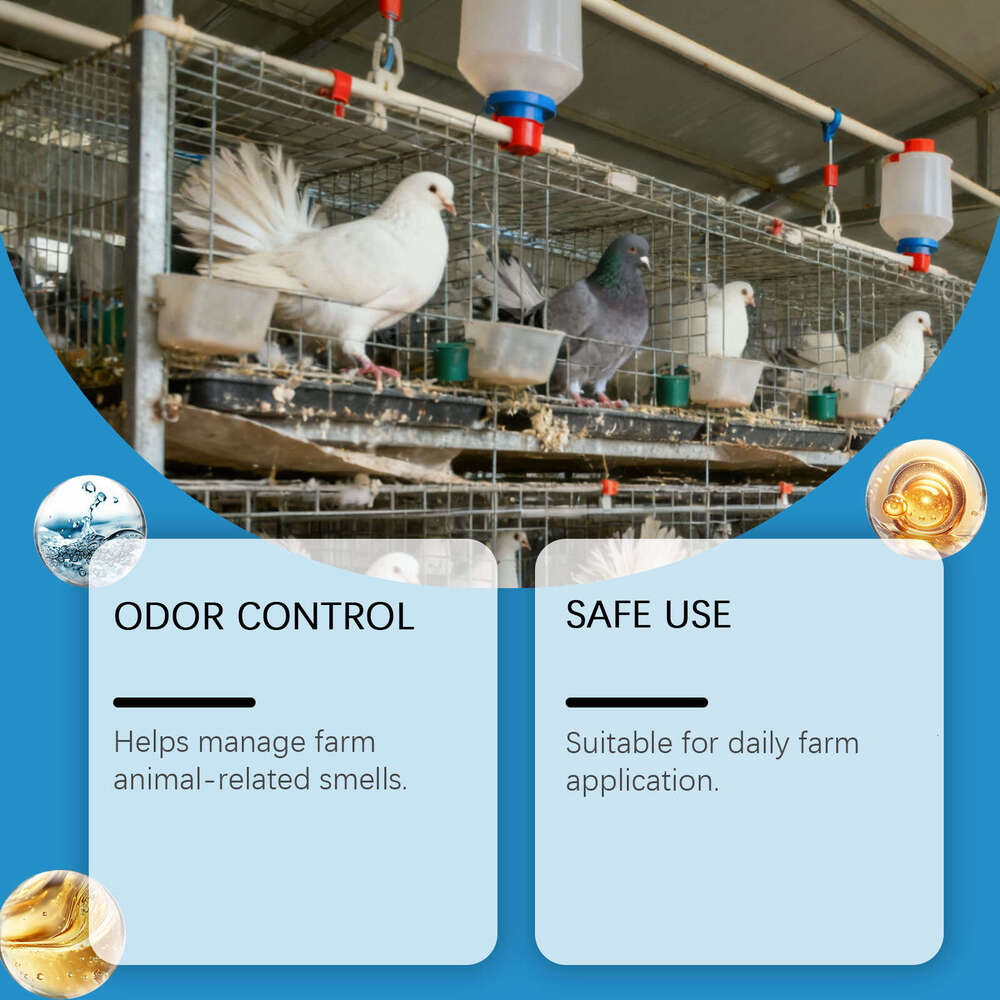 Farm Animal Deodorizer Ammonia Reducer Gentle Livestock Odor Cleaning Freshening Spray S260202