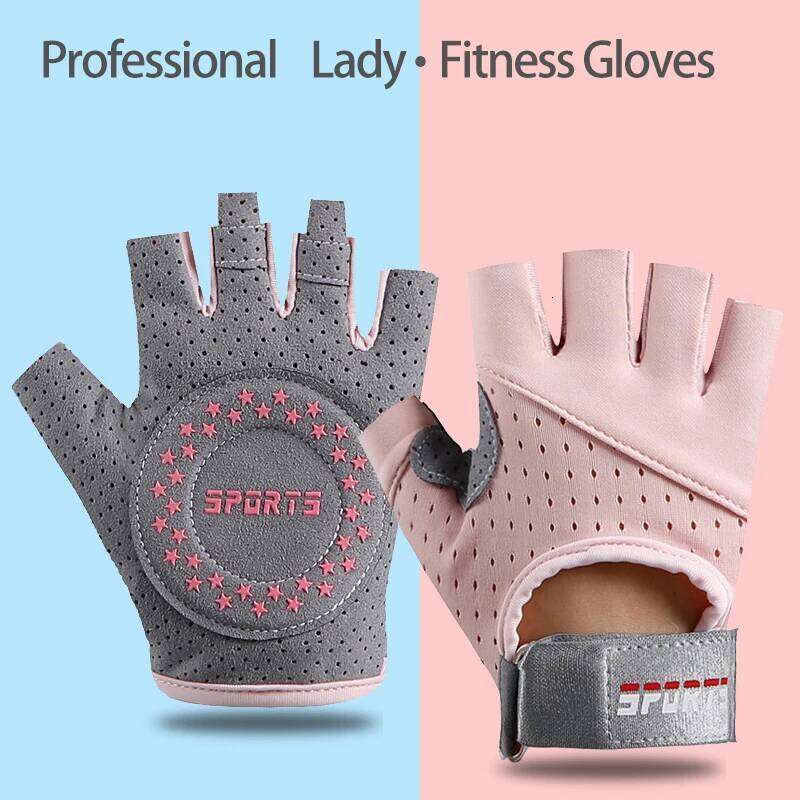 Fitness Female Yoga Sports Spinning Apparatus Lady Training Anti-Slip Breathable Thin Half Finger Barbell Cycling Gloves XJ260202