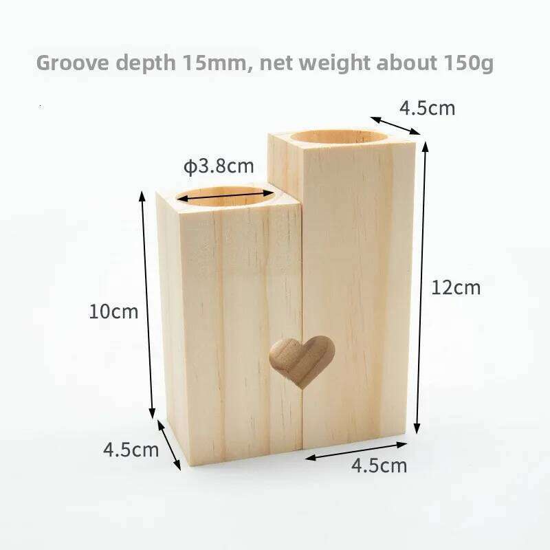 Valentine's Day gift, romantic dinner candlestick, love-shaped candlestick atmosphere ornament Y260131