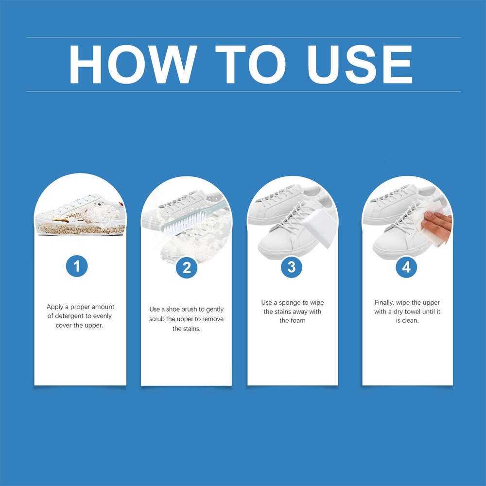 Jakehoe Shoe Cleaner Kit Foam Stain Removal Multi-functional Cleaning Sneakers Household Supplies S260202