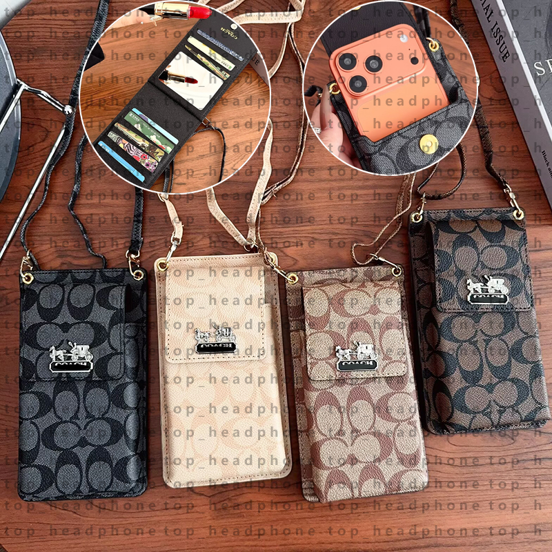 Genuine Leather Mini Cellphone Bags With Chain Belt Girl's Plaid Shoulder Bags Luxury Designer Fashion Small Cow Skin Crossbody Bag Phone Pocket Large Capacity