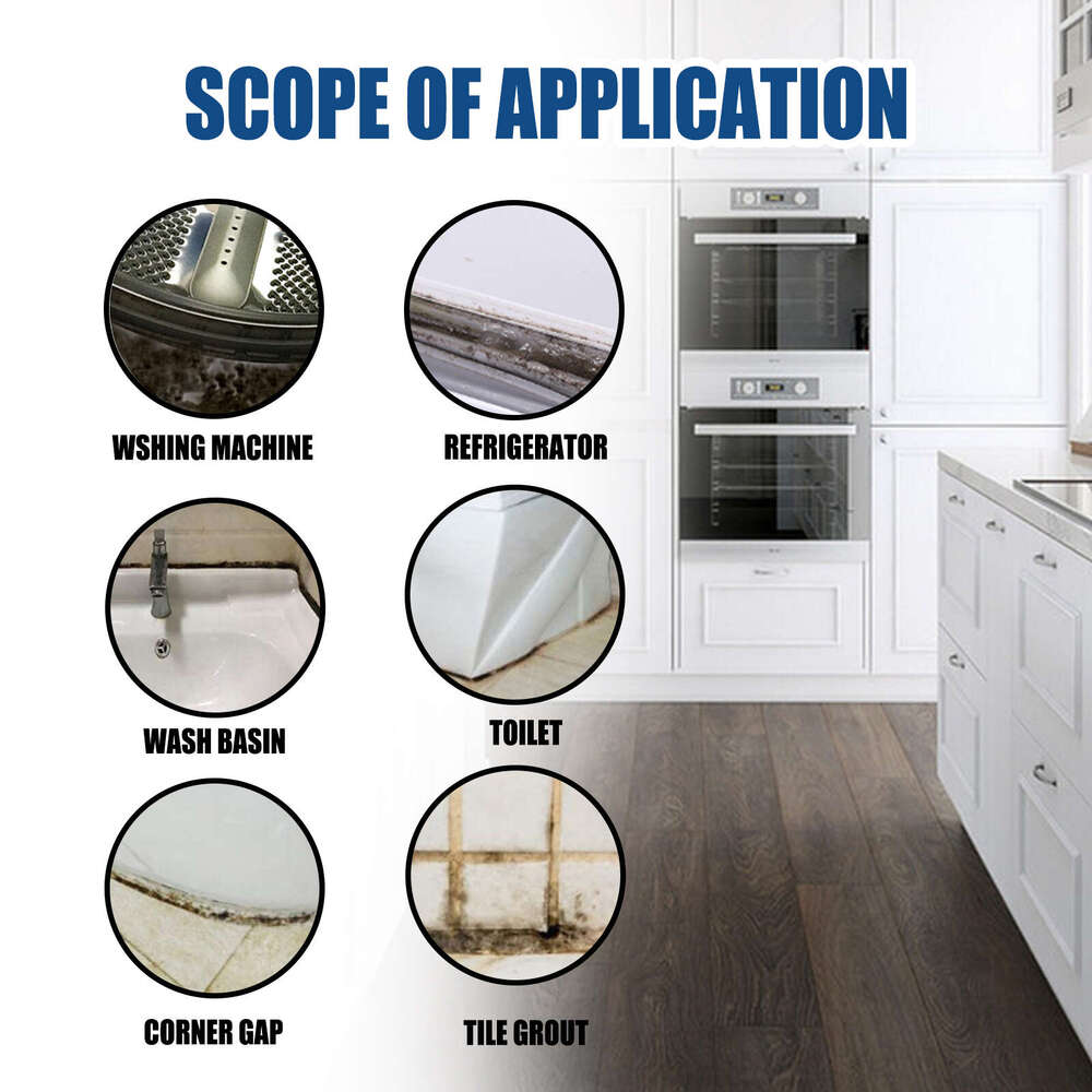 Jaysuing for Cleaning Kitchen Bathroom Tile Wall Refrigerator Stains Mildew Remover Gel S260202