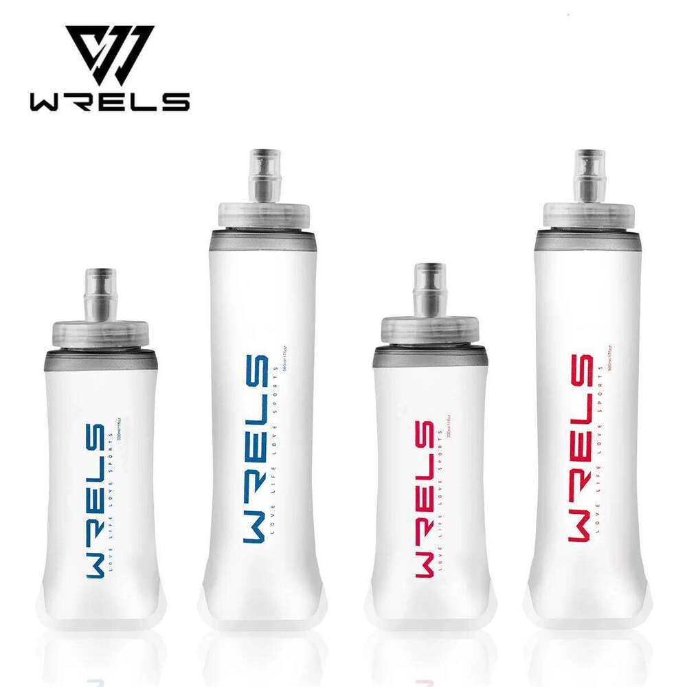 WRELS Sport Soft Flask Folding 500ml TPU BPA Free Running Hydration Marathon Foldable Silicone Water Bottle Frostin Z260202