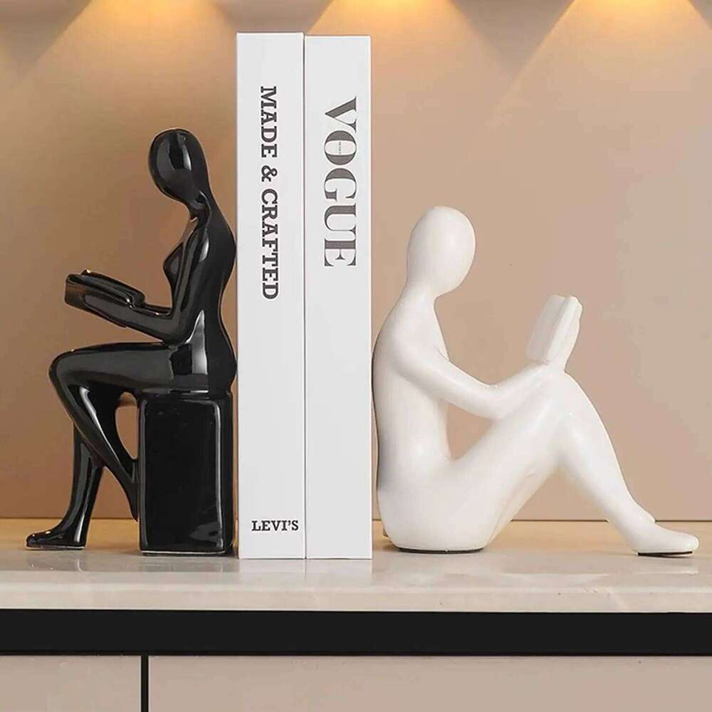 Light Luxury High-end Modern Bookends Character Ornaments Home Furnishings Offices Study Decorations Y260202