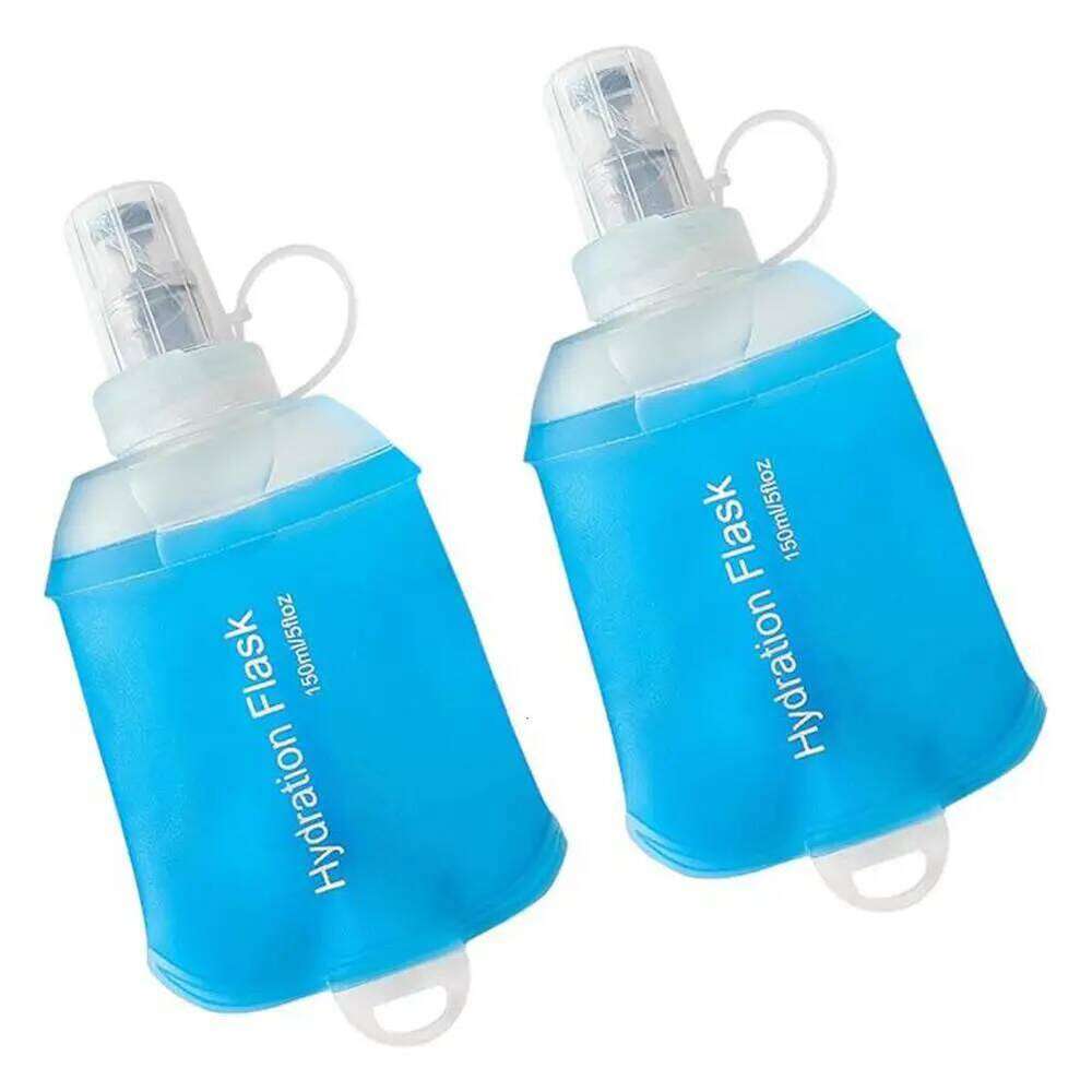 150/250/500ml Folding TPU Flask Food Grade BPA Free Collapsible Water Outdoor Sports Hydration Bottle Z260202