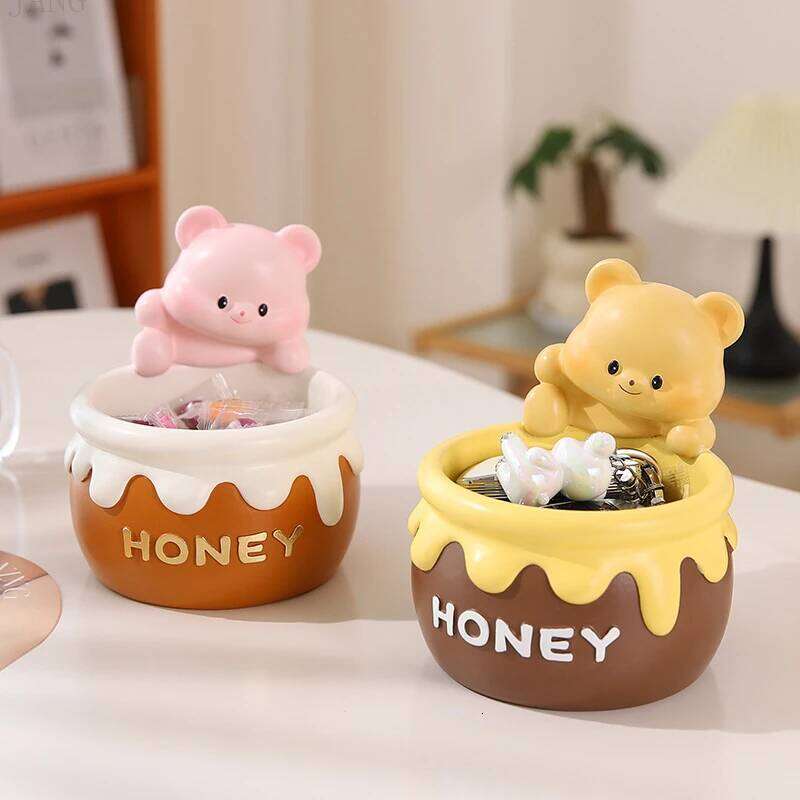 Cute Butter Bear Key Storage Entrance Living Room Creative Decoration Housewarming New Home Y260202