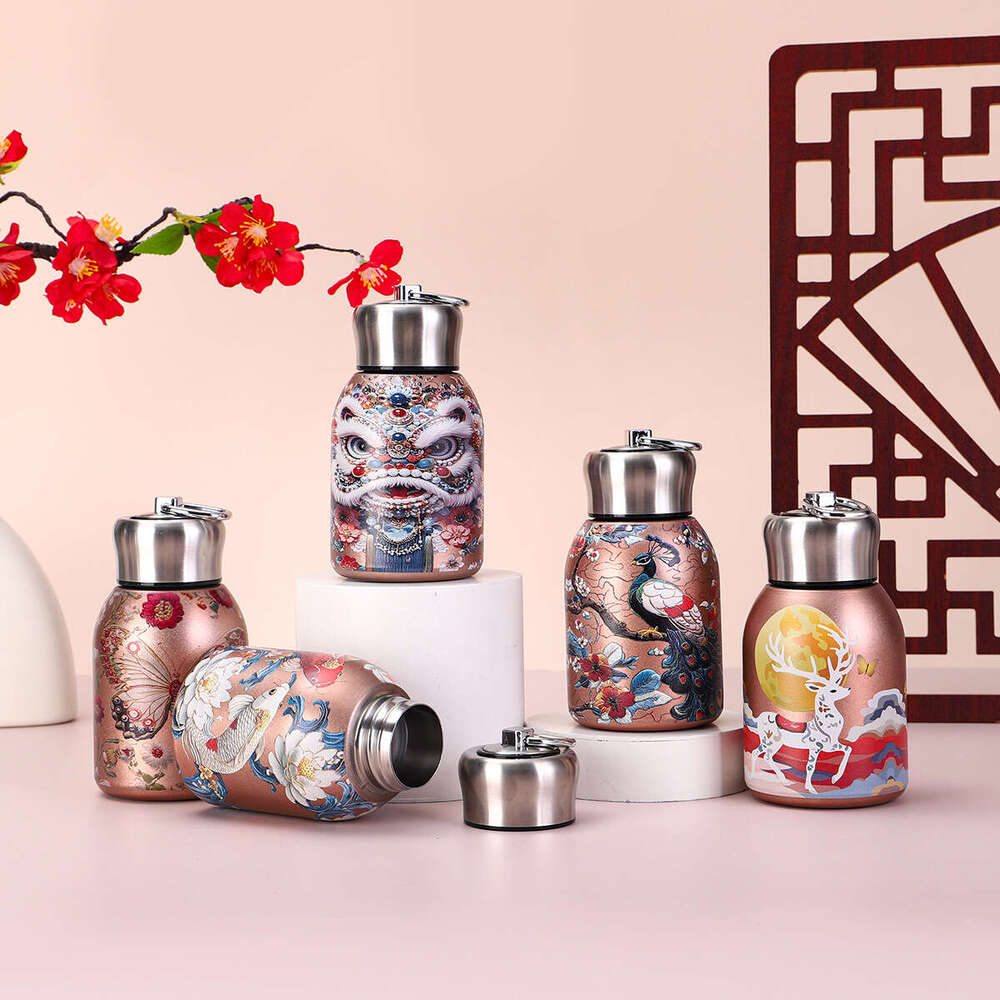 Mini 316 Stainless Steel Little Fat Ding Insulated with Pull Ring Convenient Pocket High-Value Gift Cup