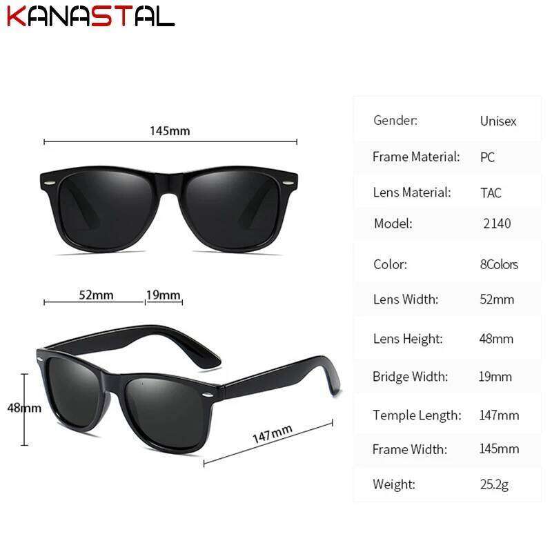 Polarized Sunglasses Men UV400 Fashion Sun Glasses Women PC Eyeglasses Frame Driving Beach Bike Travel Anti Glare Shade Eyewear H260202