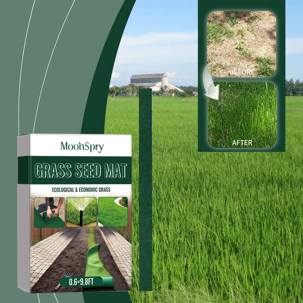 Moonspry Eco Plant Green Growth Planting Landscape Optimization Seed Lawn Blanket S260202