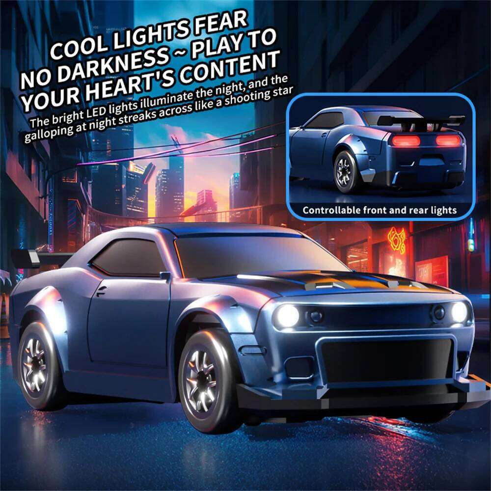 XCL-165 1/64 2.4G 4WD Drift RC Car Mini LED Light Full Proportional Remote Control High Speed On-Road Racing Vehicle Mode Y260131