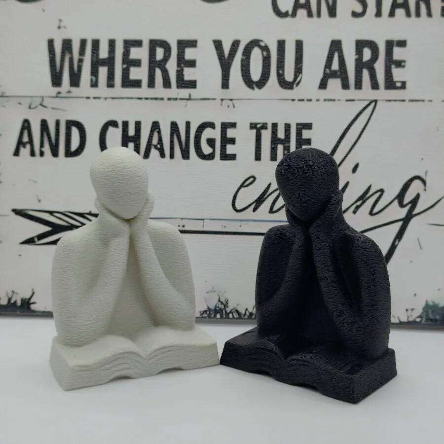 An Abstract Ornament, 3D-printed Thinking Figure Statue, Desktop Decoration for Readers, and A Graduation Season Gift Y260202