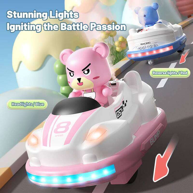 JJRC Q180 Children Remote Bumper Car Sound And Light music Parent-child Competitive Interaction Go Kart Battle Boy Toy for Gift Y260131