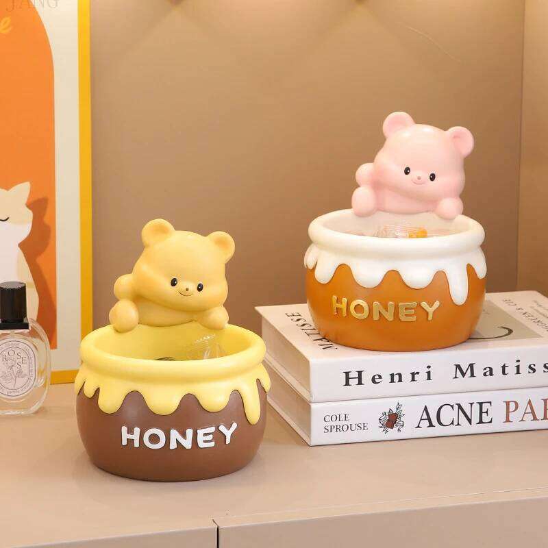 Cute Butter Bear Key Storage Entrance Living Room Creative Decoration Housewarming New Home Y260202