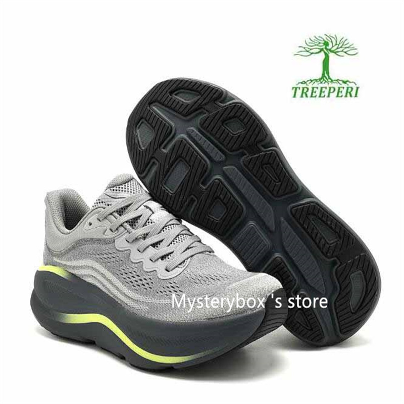 Treeperi Bondi Cushioned Road Running Shoes Top Everyday Running Walking Shoe Trail Sneakers Lighter Flexible Mysterybox Store dhgate T88 best sports