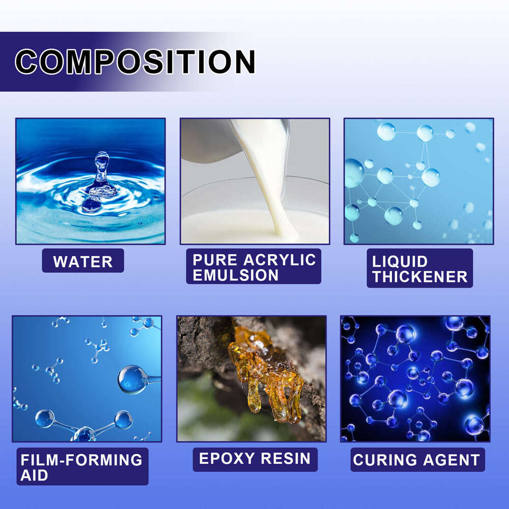 Waterproof Glue Waterproofing Spray for Bathroom Pipes, Brick-Free Roofs, Exterior Walls, Multi-Functional Sealing and Leak-Proofing S260202