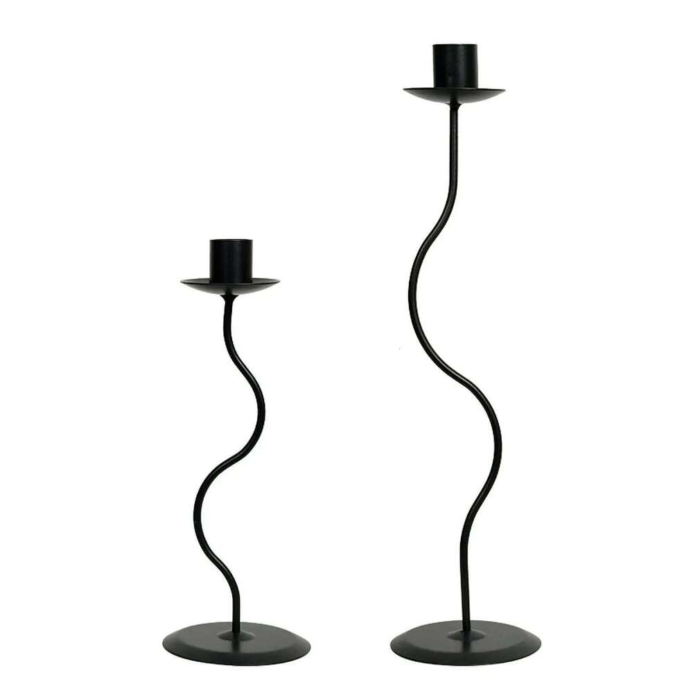 Metal Candlestick Taper Candle Holder Versatile for Wedding Reception Sturdy Y260131
