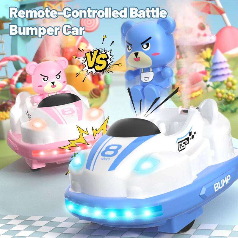 JJRC Q180 Children Remote Bumper Car Sound And Light music Parent-child Competitive Interaction Go Kart Battle Boy Toy for Gift Y260131