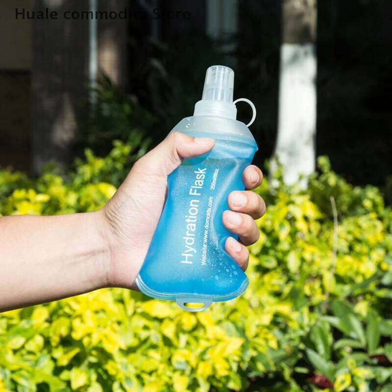 150/250/500ML Collapsible Water Bottle TPU Folding Soft Flask for Marathon Trail Running Jogging Camping Cycling Z260202