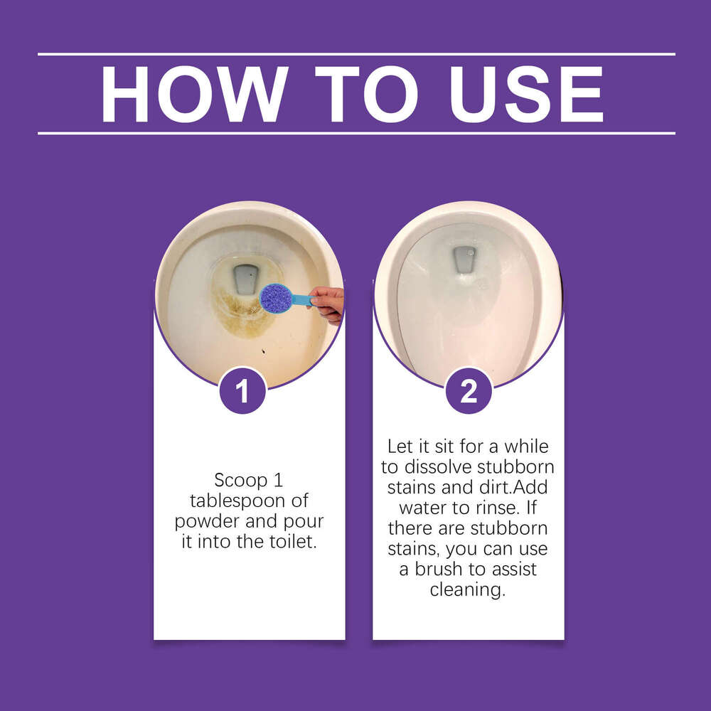 Jakehoe Cleaner Odor Removal Yellow Stain Dirt Glaze Care Household Toilet Cleaning Powder S260202