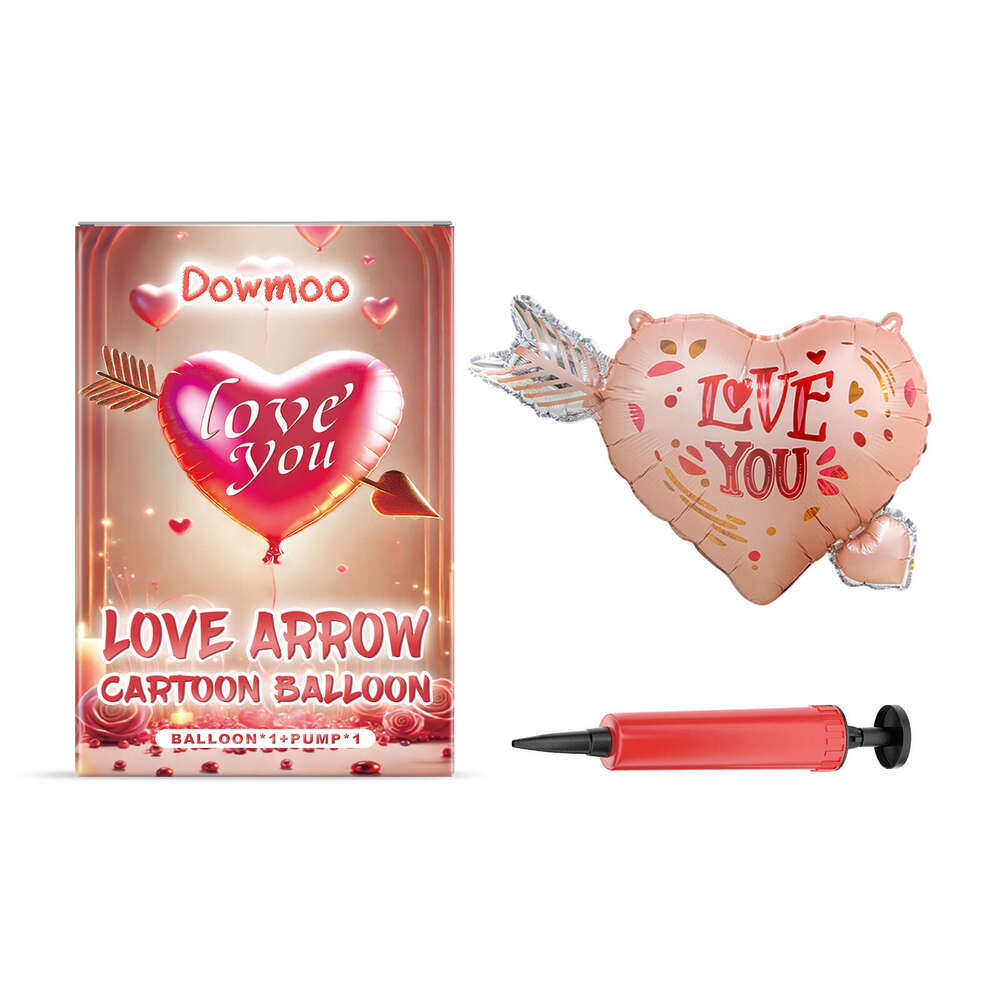 Dowmoo Balloon Set Valentine's Day Proposal Wedding Anniversary Date Birthday Party Decoration S260202